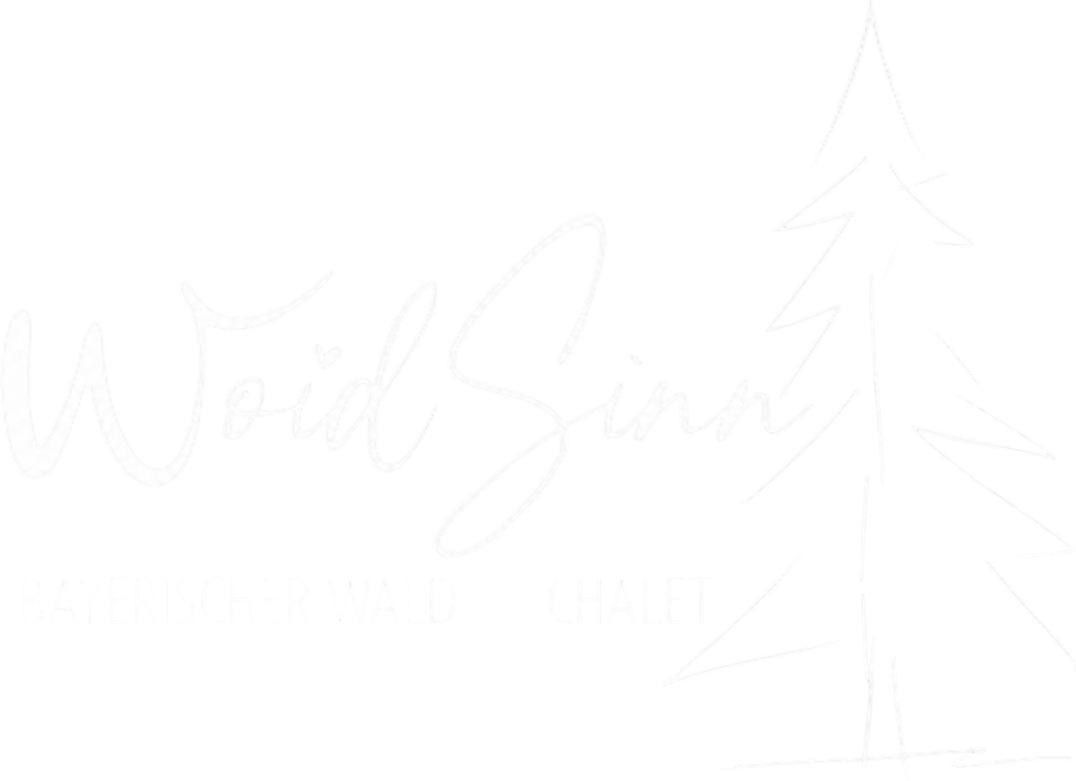 WoidSinn Chalet – Ferienhaus im Bayerischen Wald - Logo Weiß